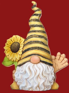 Gnoom met Zonnebloem